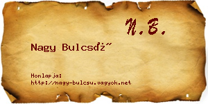 Nagy Bulcsú névjegykártya